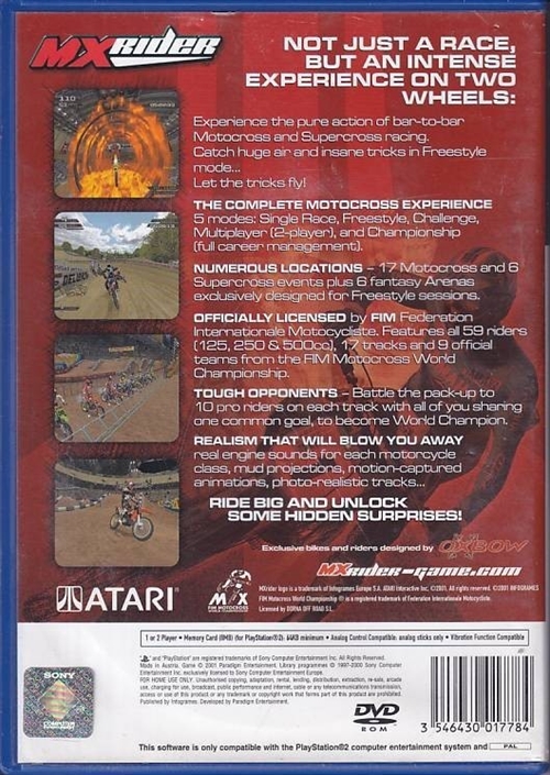MX Rider - PS2 (B Grade) (Genbrug)